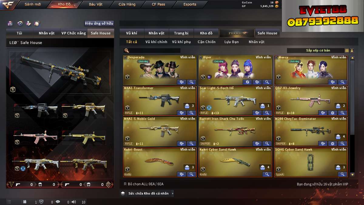 shop acc cf uy tin gia re